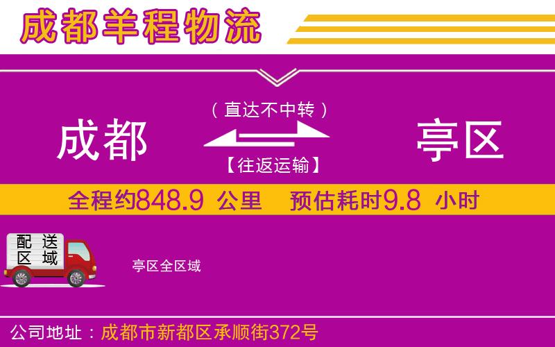 成都到猇亭區(qū)貨運專線