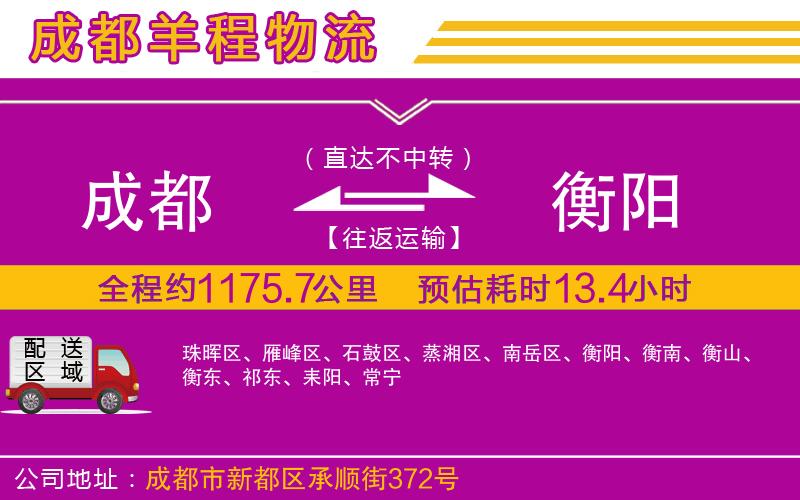 成都到衡陽(yáng)物流公司