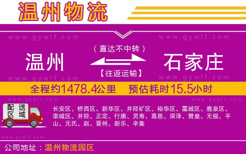 溫州到石家莊物流公司