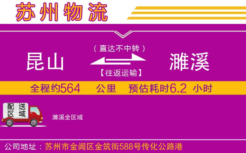昆山到濉溪物流公司
