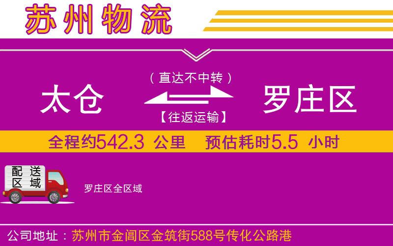太倉(cāng)到羅莊區(qū)物流公司
