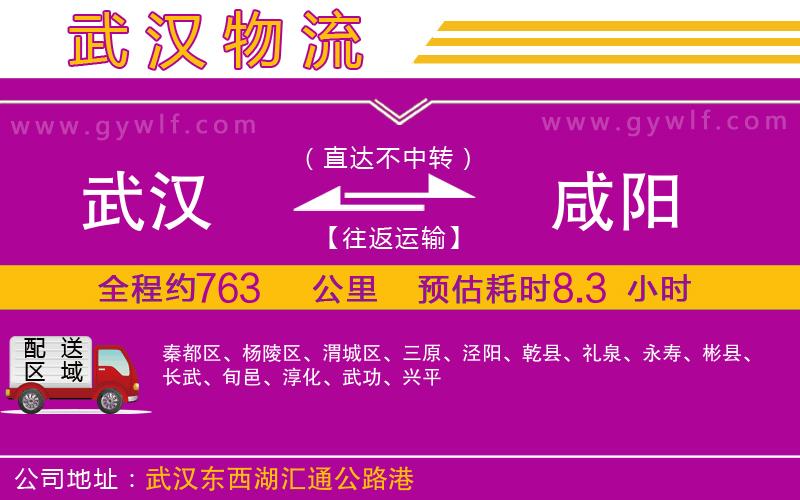 武漢到咸陽物流專線