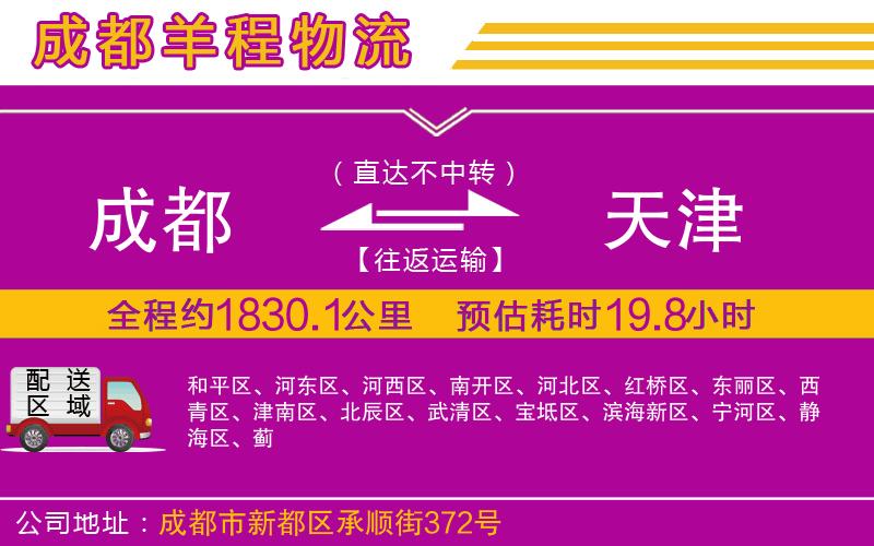 成都發(fā)天津貨運公司