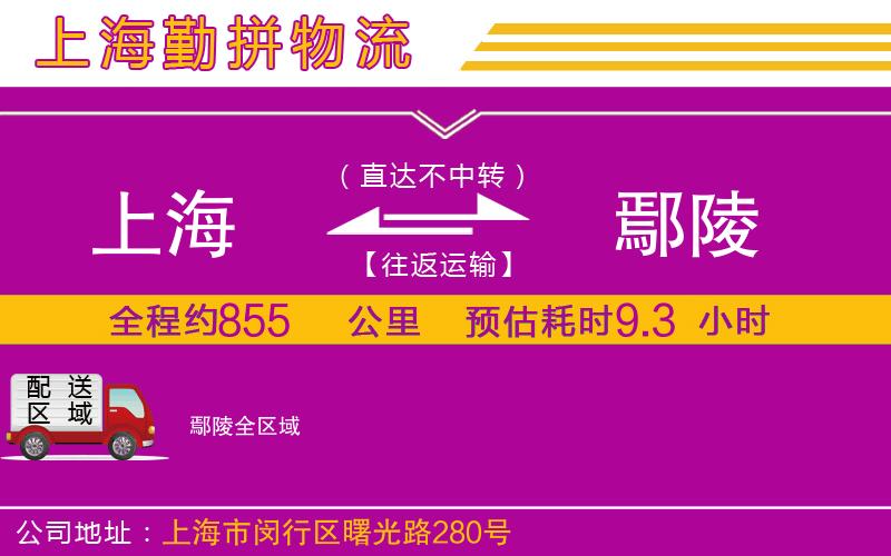 上海到鄢陵貨運公司