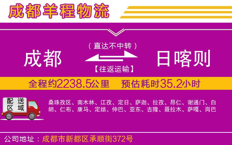 成都至日喀則貨運(yùn)