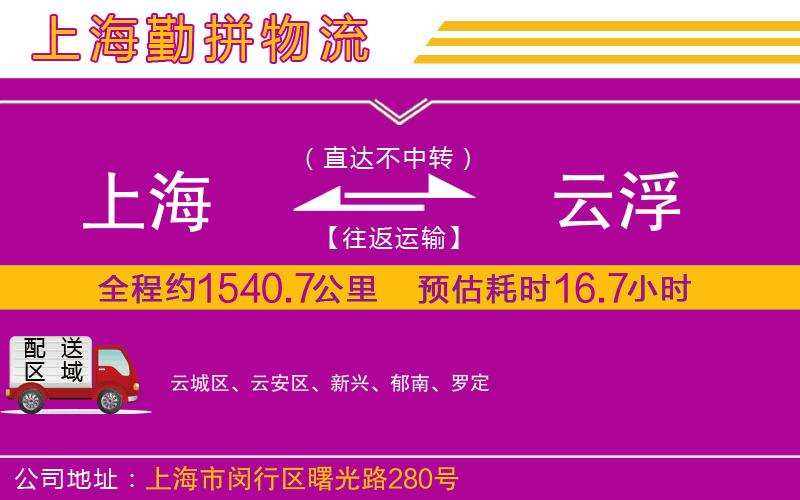 上海到云浮物流專(zhuān)線