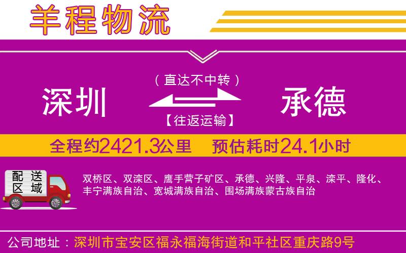 深圳到承德貨運(yùn)公司