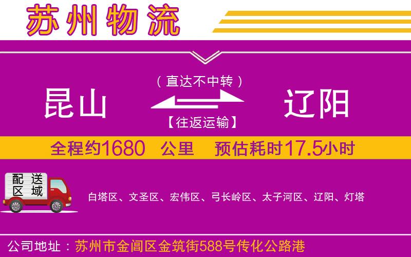 昆山到遼陽(yáng)物流公司