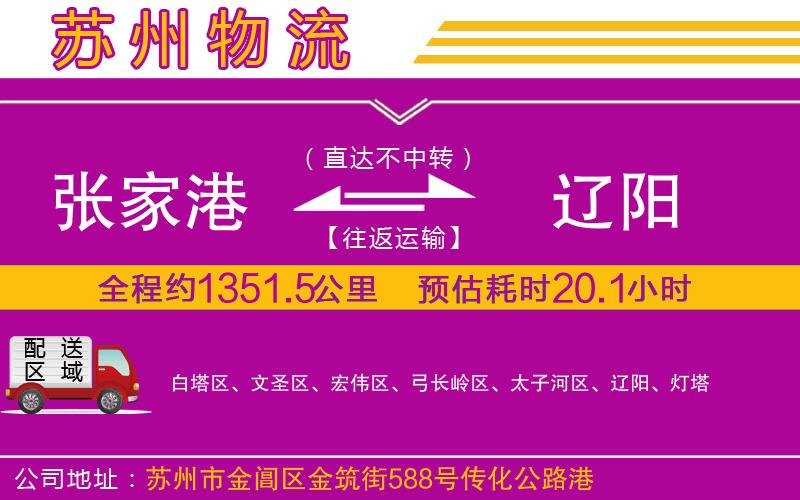 張家港到遼陽物流公司