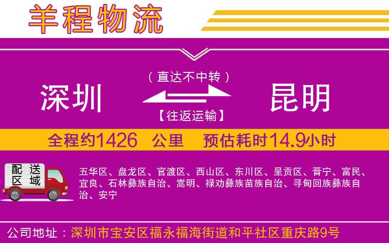 深圳到昆明貨運(yùn)公司