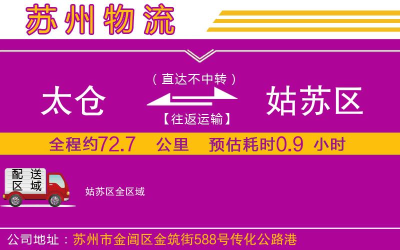 太倉到姑蘇區(qū)物流公司