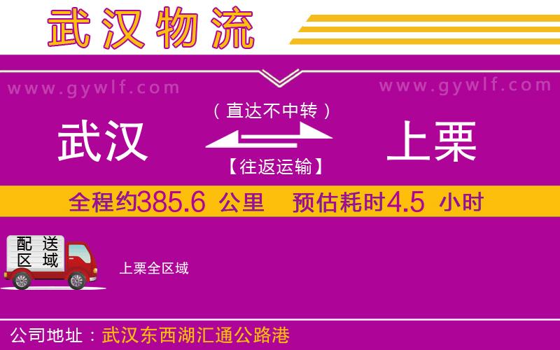 武漢到上栗貨運公司