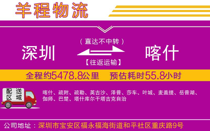 深圳到喀什貨運公司