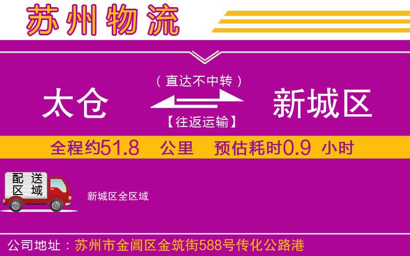 太倉(cāng)到新城區(qū)物流公司
