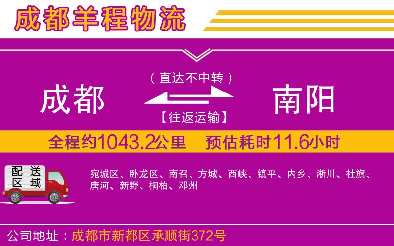 成都至南陽貨運(yùn)