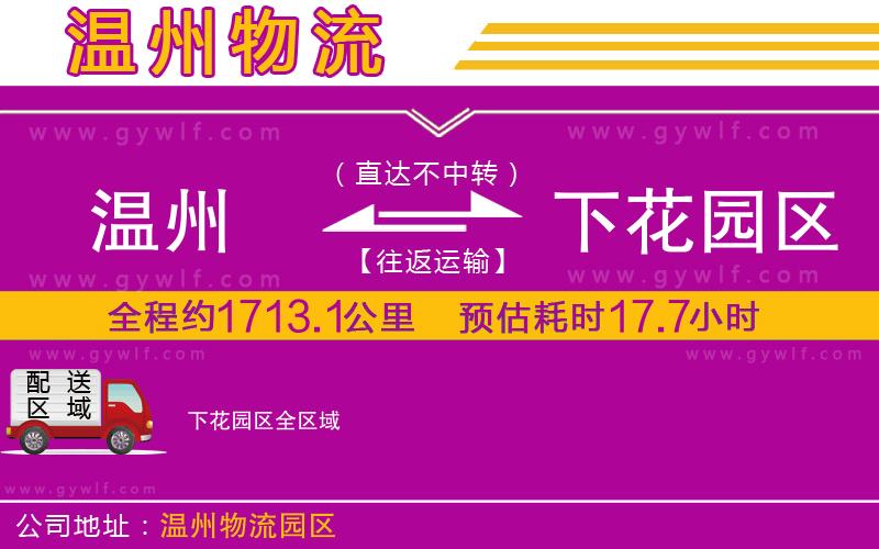 溫州到下花園區(qū)物流公司