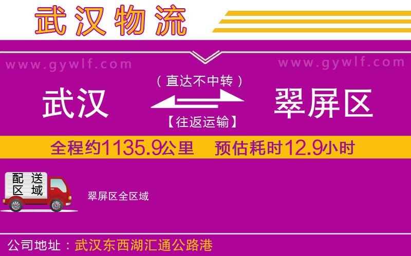 武漢到翠屏區(qū)貨運(yùn)公司