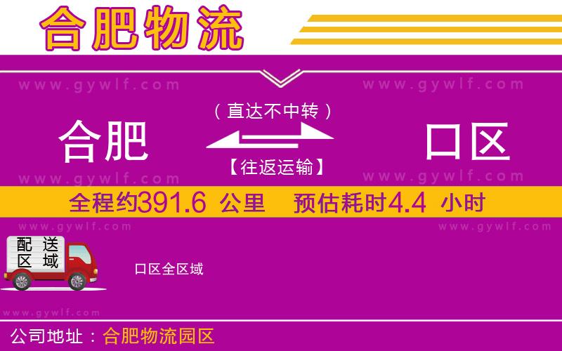 合肥到硚口區(qū)物流公司