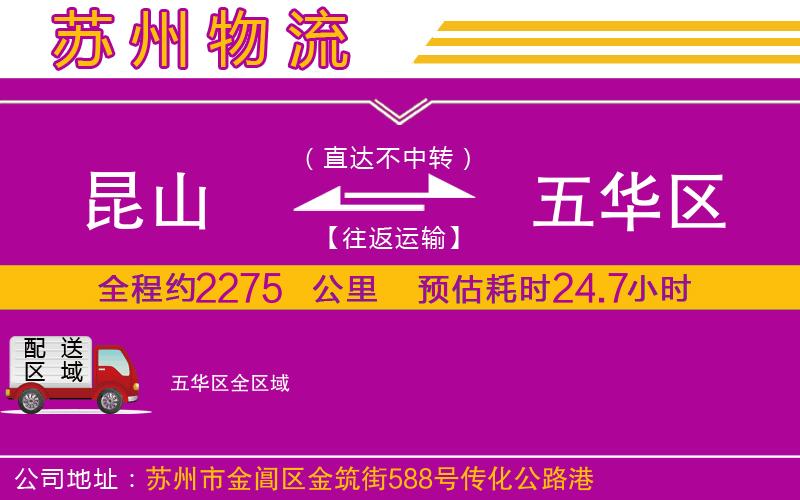 昆山到五華區(qū)物流公司