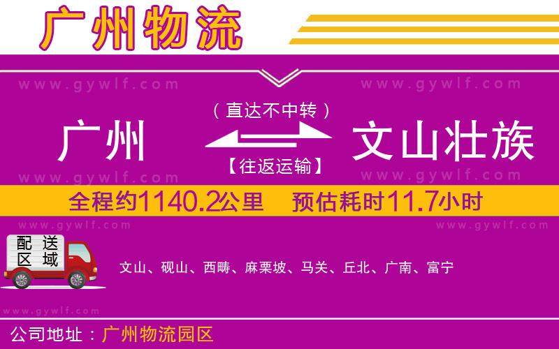 廣州到文山壯族苗族自治州物流公司