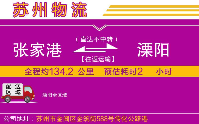 張家港到溧陽物流公司