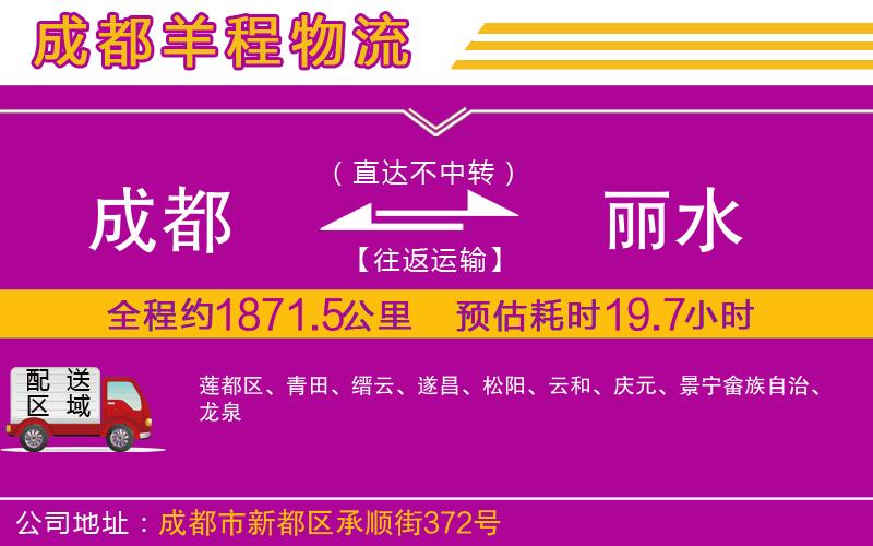 成都至麗水貨運(yùn)公司