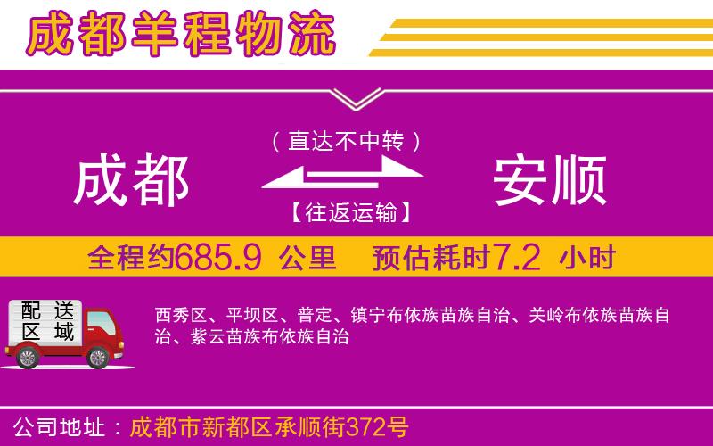 成都至安順專線