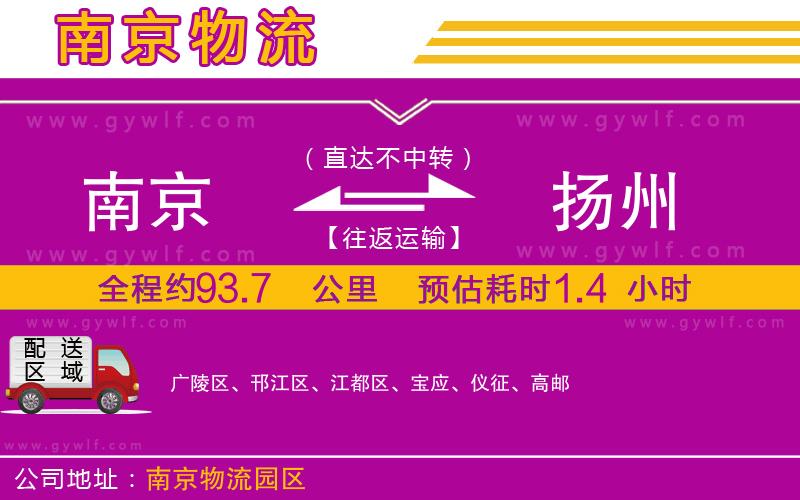 南京到揚(yáng)州物流公司