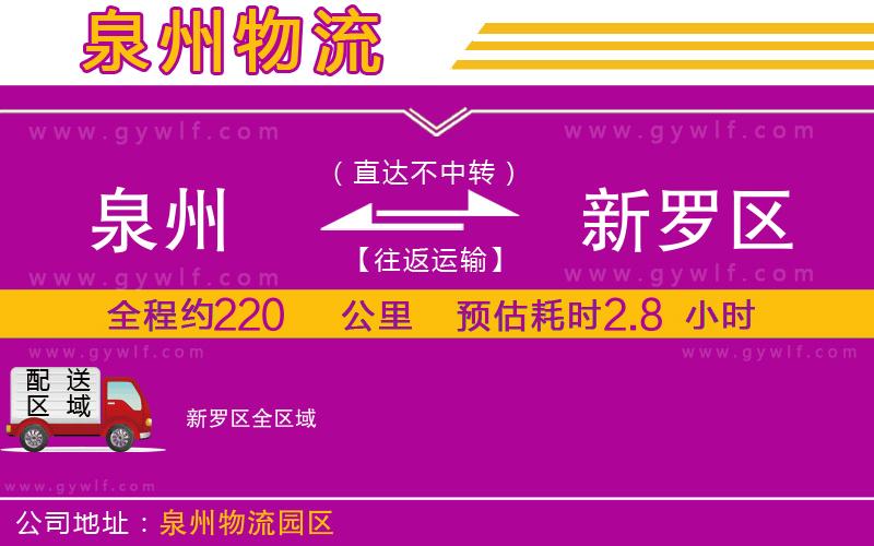 泉州到新羅區(qū)物流公司