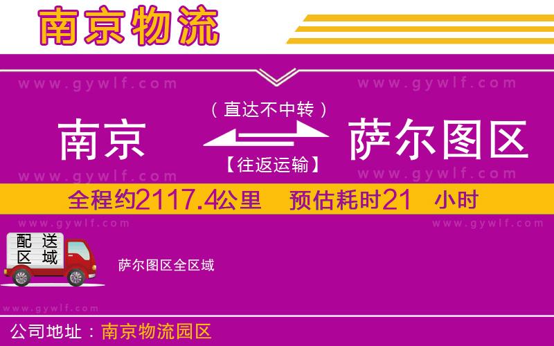 南京到薩爾圖區(qū)物流公司