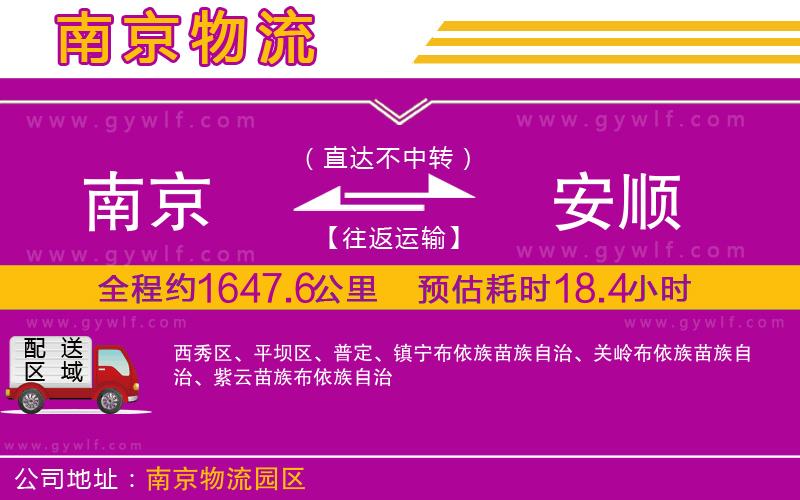 南京到安順物流公司