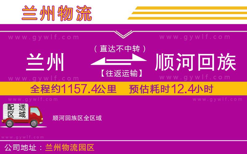 蘭州到順河回族區(qū)物流公司