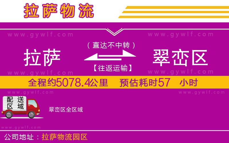 拉薩到翠巒區(qū)物流公司