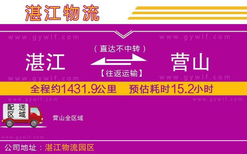 湛江到營(yíng)山物流公司