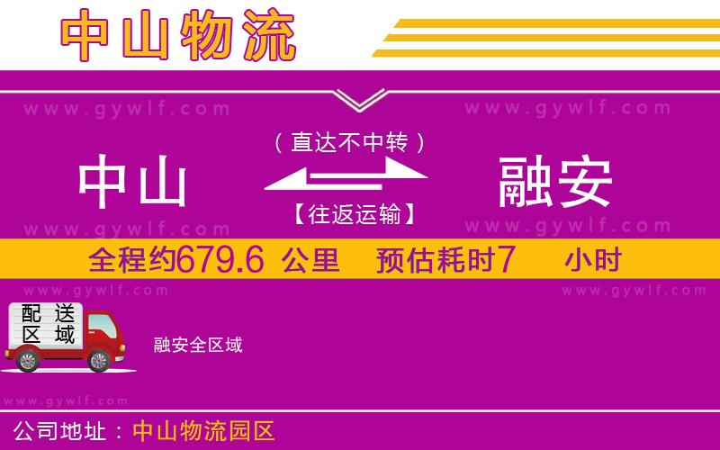 中山到融安物流公司