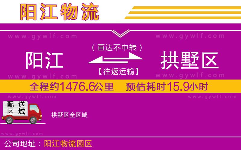 陽江到拱墅區(qū)物流公司