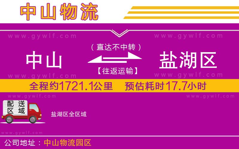 中山到鹽湖區(qū)物流公司