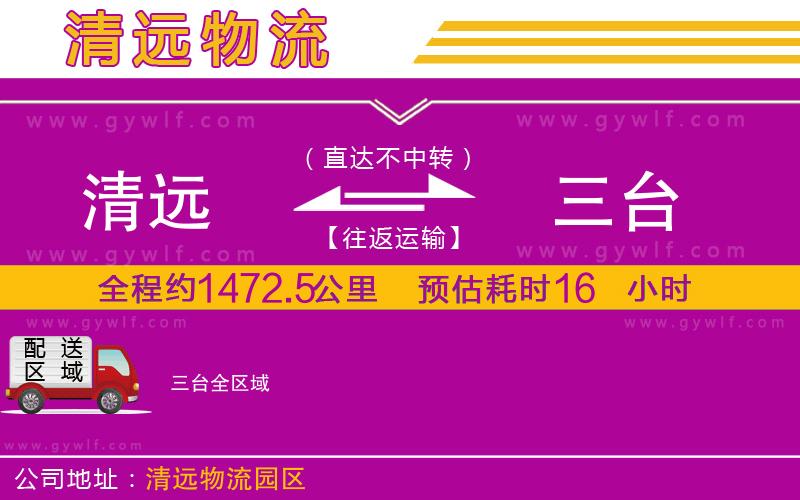 清遠(yuǎn)到三臺物流公司