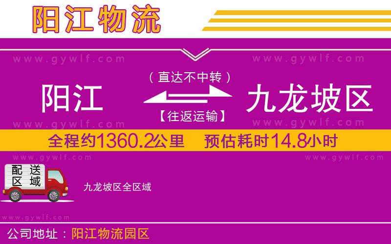 陽(yáng)江到九龍坡區(qū)物流公司