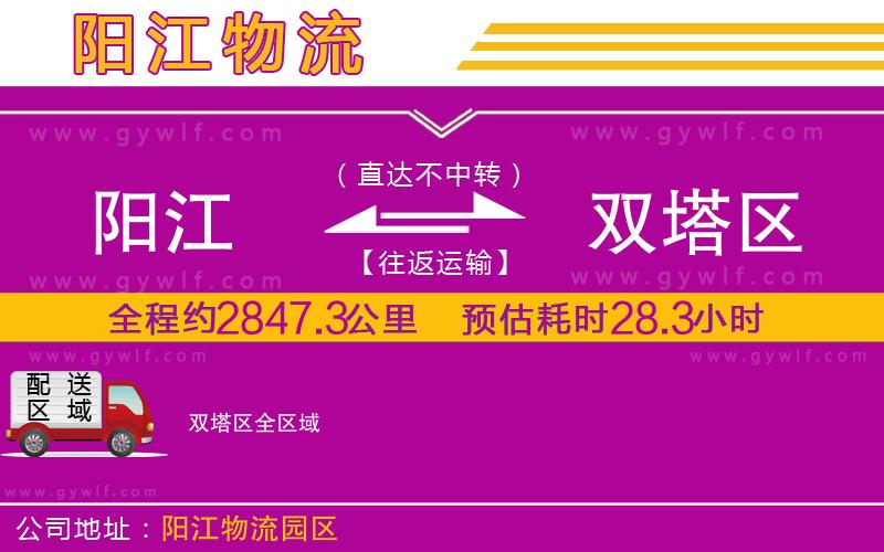 陽(yáng)江到雙塔區(qū)物流公司