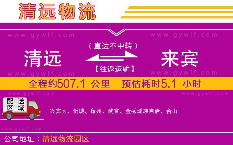 清遠(yuǎn)到來賓物流公司