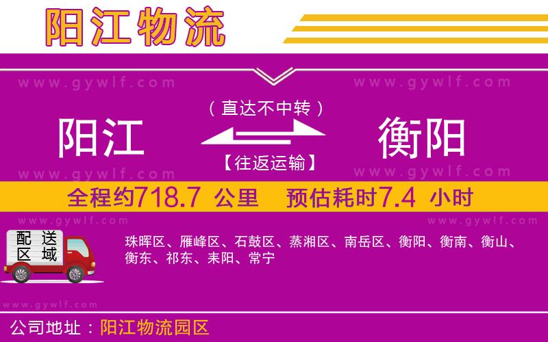 陽(yáng)江到衡陽(yáng)物流公司