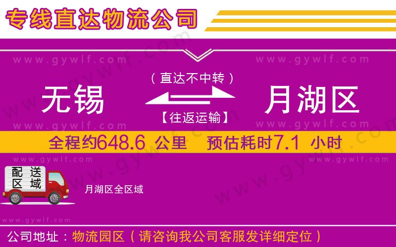 無錫到月湖區(qū)物流公司