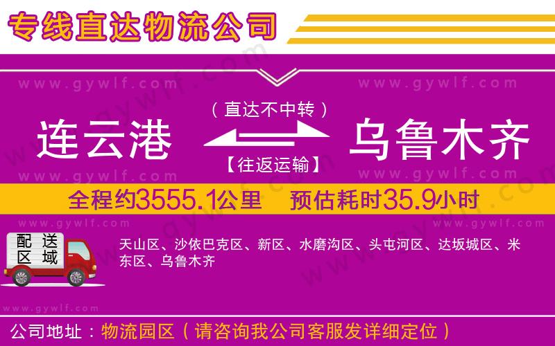 連云港到烏魯木齊物流公司