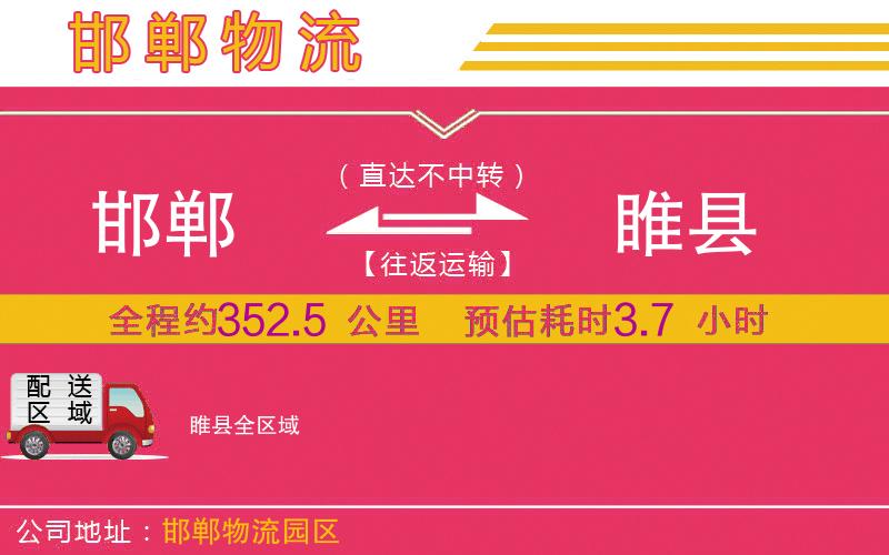 邯鄲到睢縣物流公司