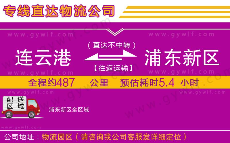 連云港到浦東新區(qū)物流公司