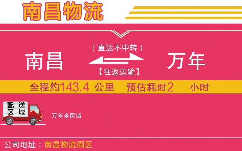 南昌到萬(wàn)年物流公司