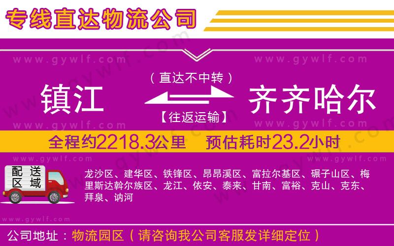 鎮(zhèn)江到齊齊哈爾物流公司