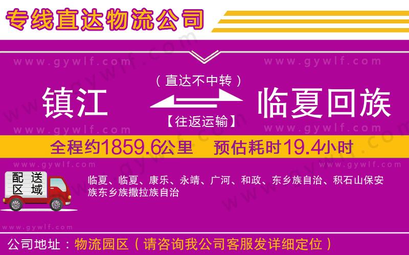 鎮(zhèn)江到臨夏回族自治州物流公司