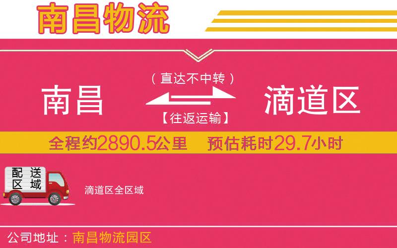 南昌到滴道區(qū)物流公司